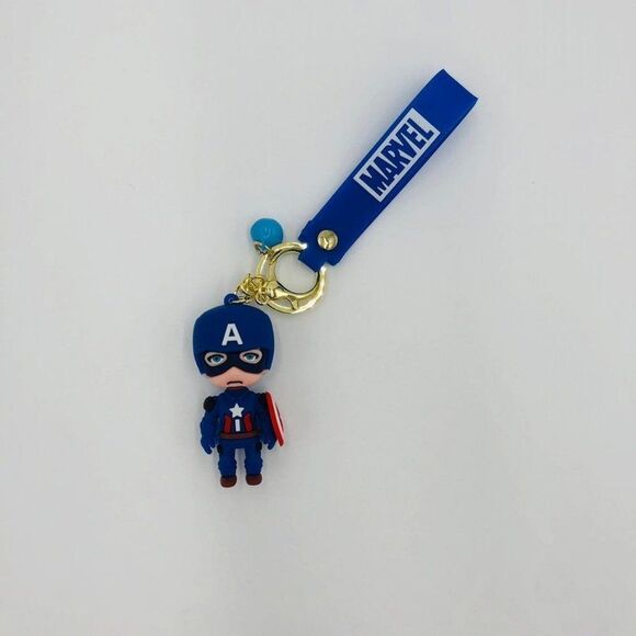 Brand New Captain Marvel‎ Keychain 3D Mini Doll Figurine Key Ring - Picture 4 of 5